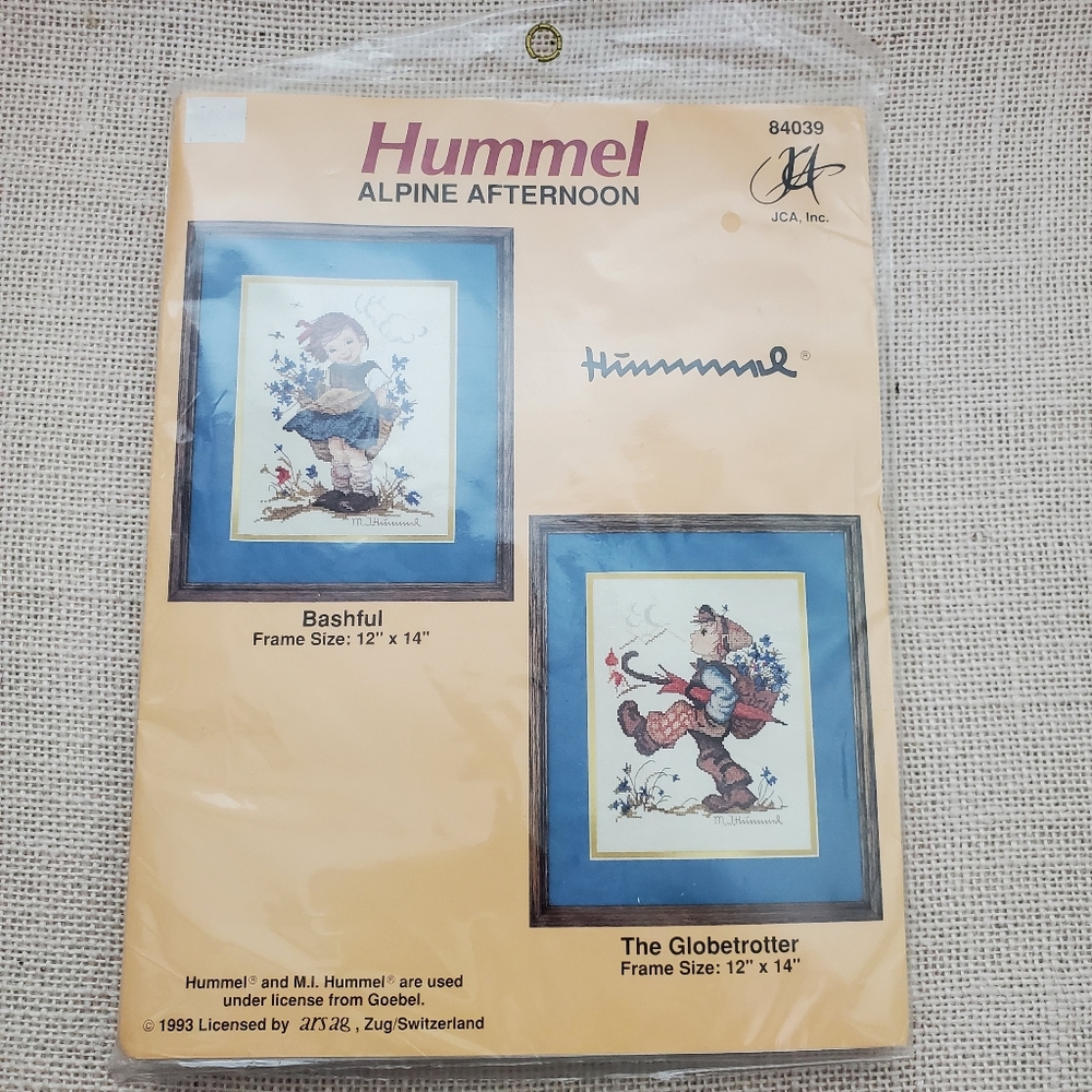 1993 Cross Stitch Hummel Alpine Afternoon Bashful The Globetrotter unopened